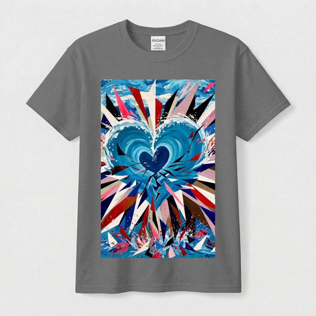 Heart Burst (AI-Assisted Remix) — Burst Remix Men's Classic Tee