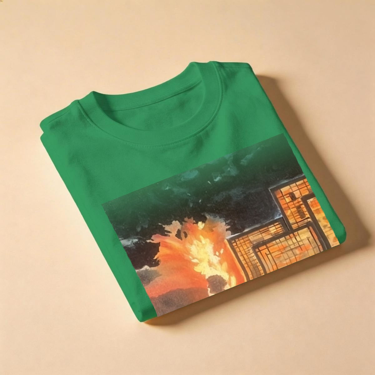 Cityscape Sunset — Feathered Fade Classic Tee