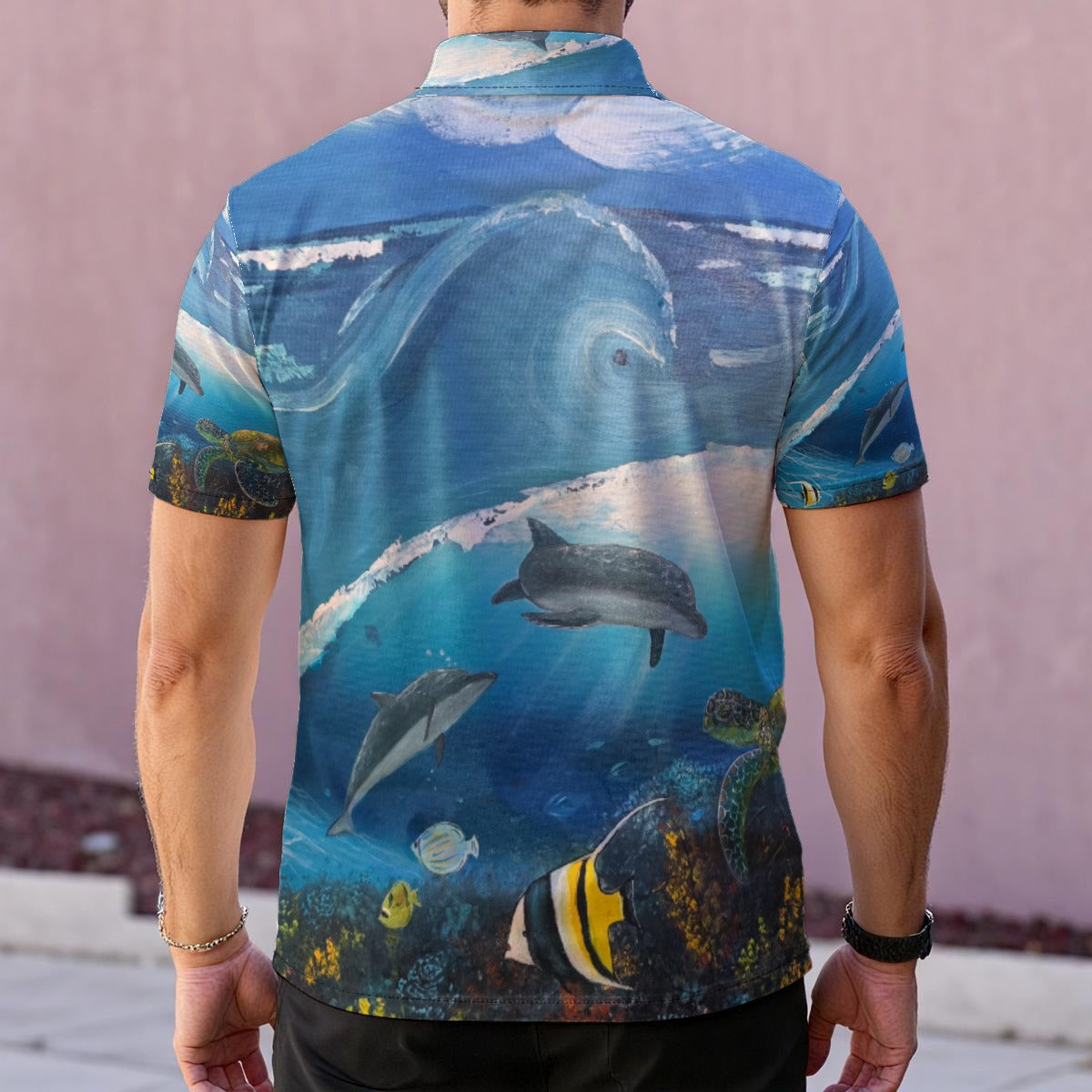 Turtle Beach — Men's Polo Shirt