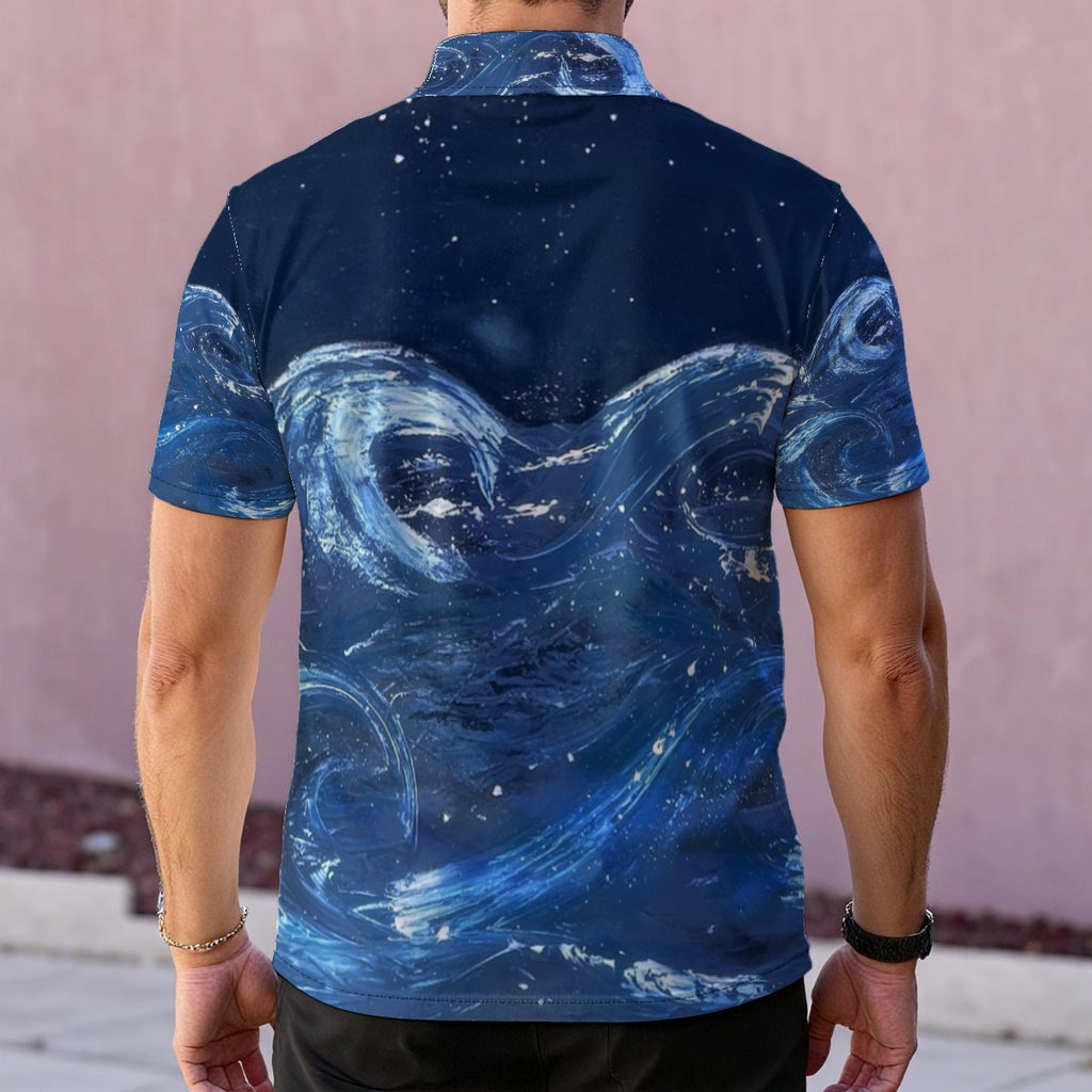 Night Swell — Men's Polo Shirt