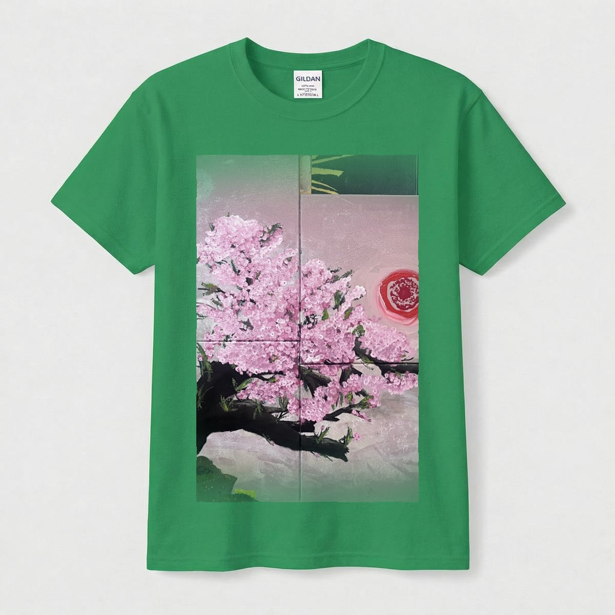 Cherry Red Sun — Feathered Fade Classic Tee