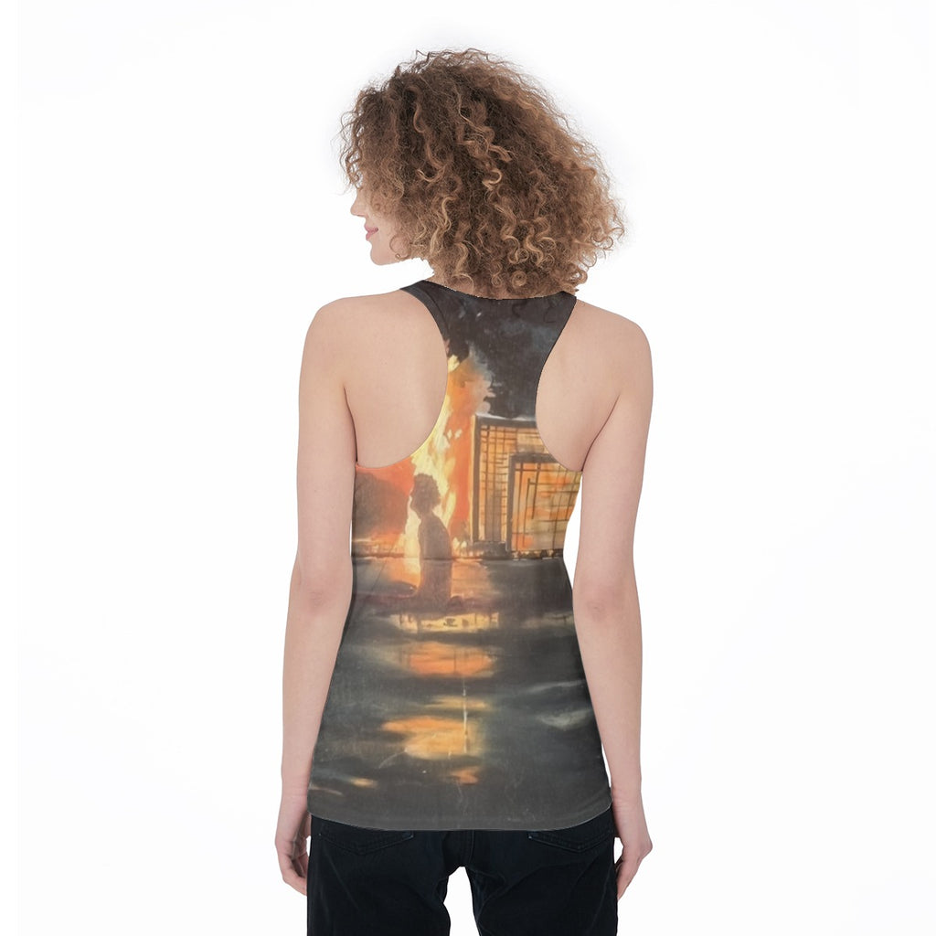 Cityscape Sunset — All-Over Print Tank