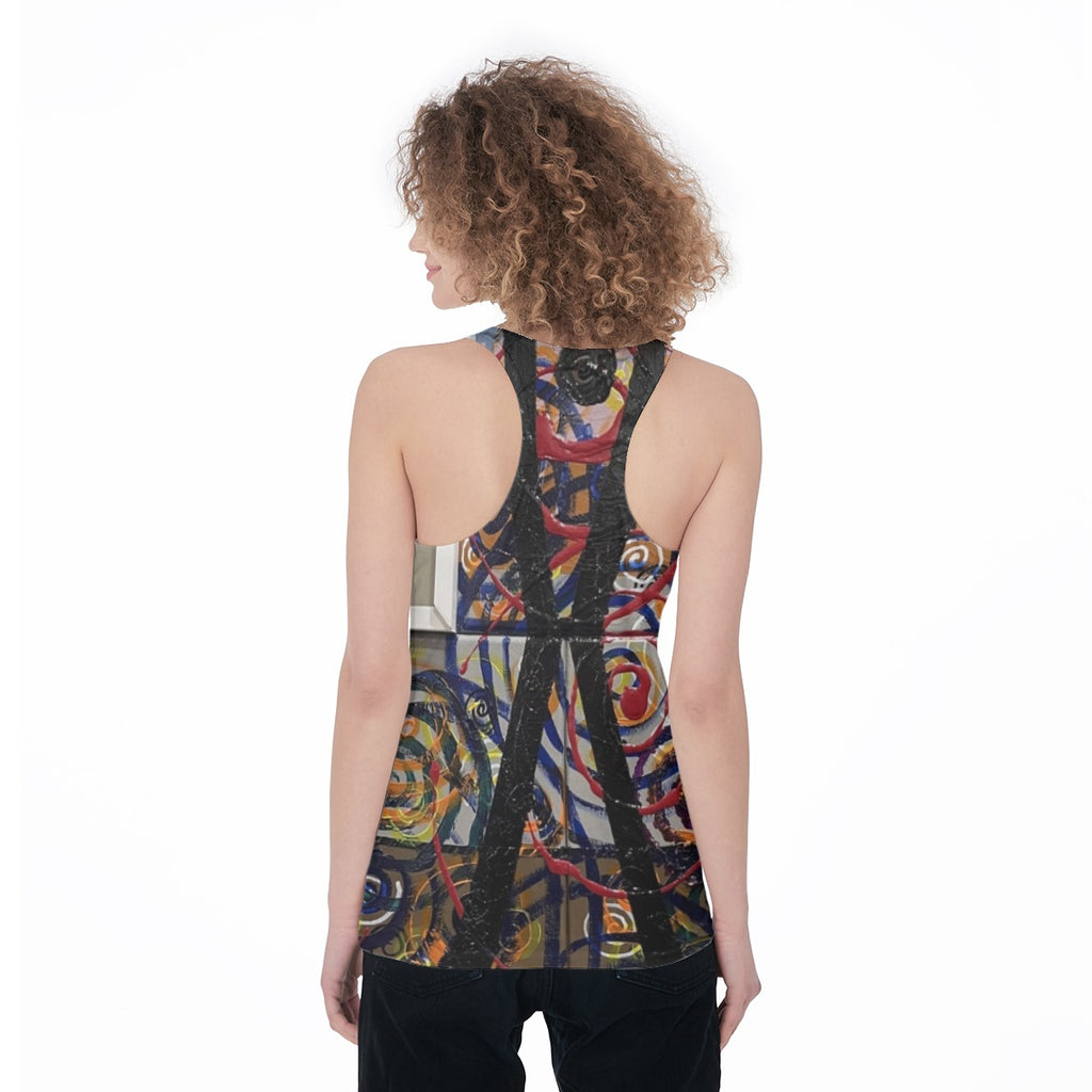 Swirl Cross — All-Over Print Tank