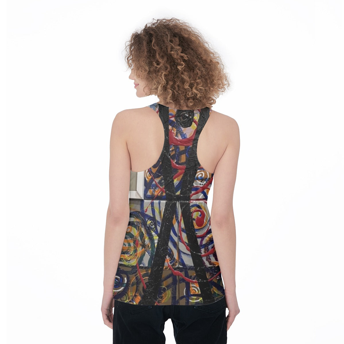 Swirl Cross — All-Over Print Tank