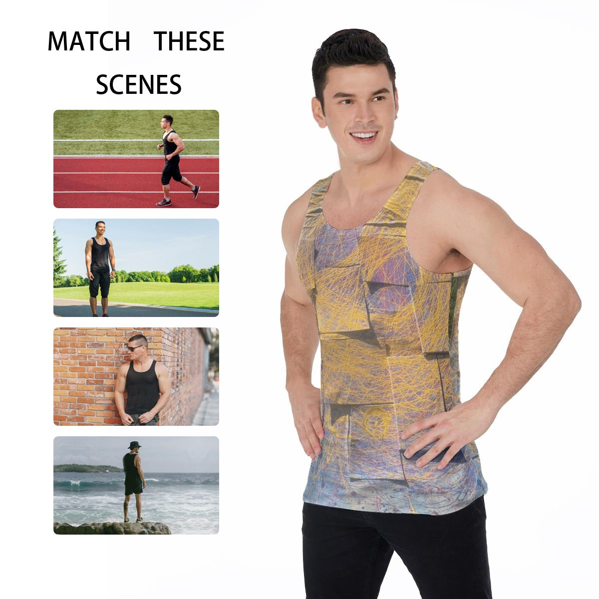 Textures — All-Over Print Tank
