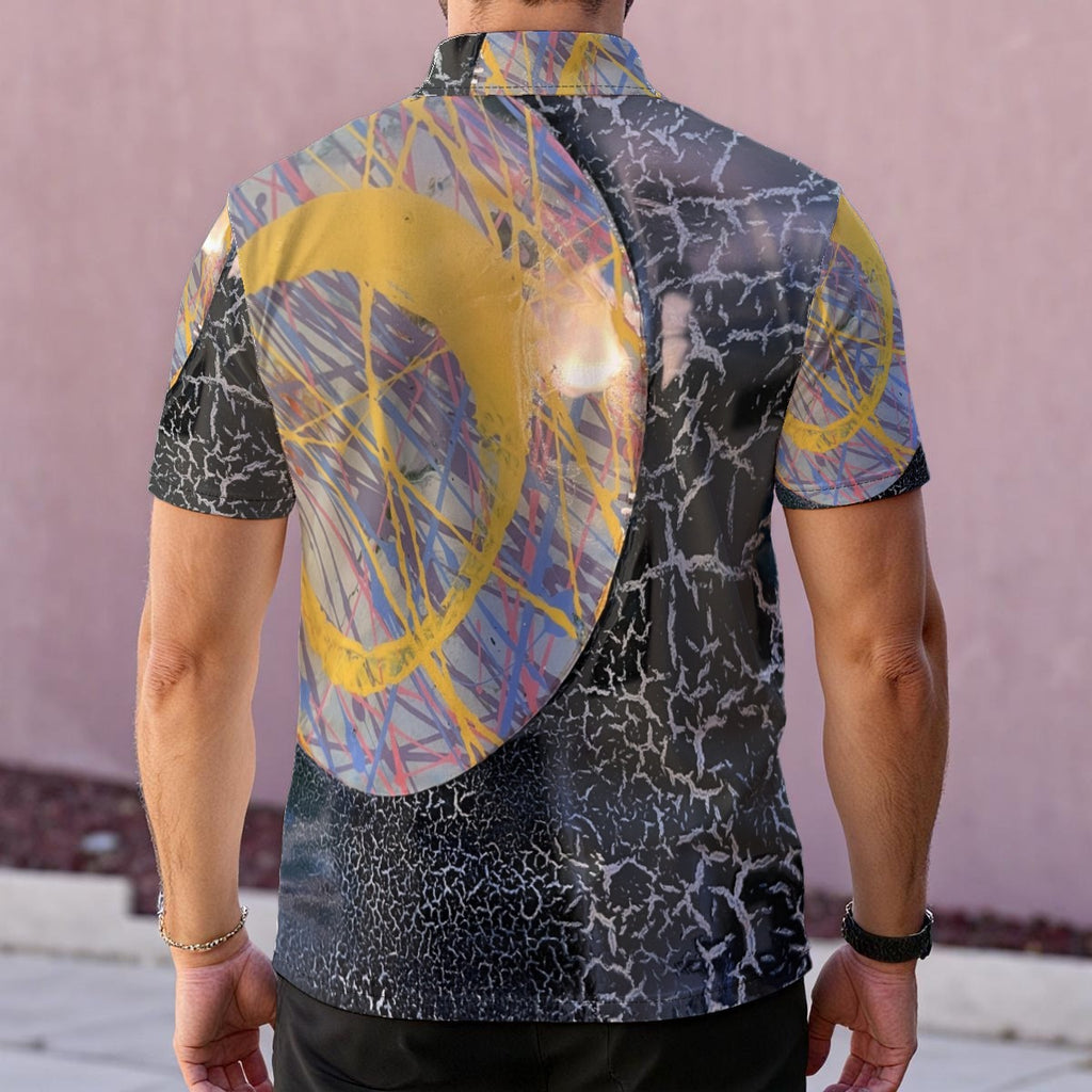 Drip Disc — Men's Polo Shirt