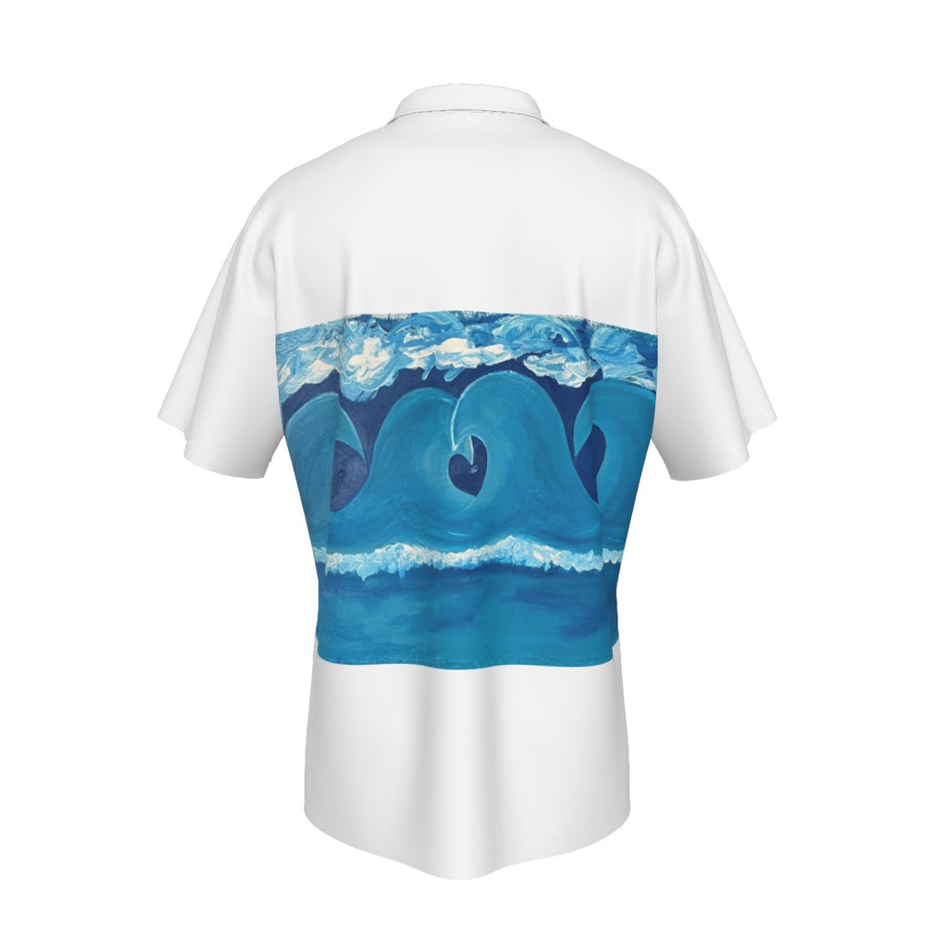 Heart Wave Men's Hawaiian Shirt