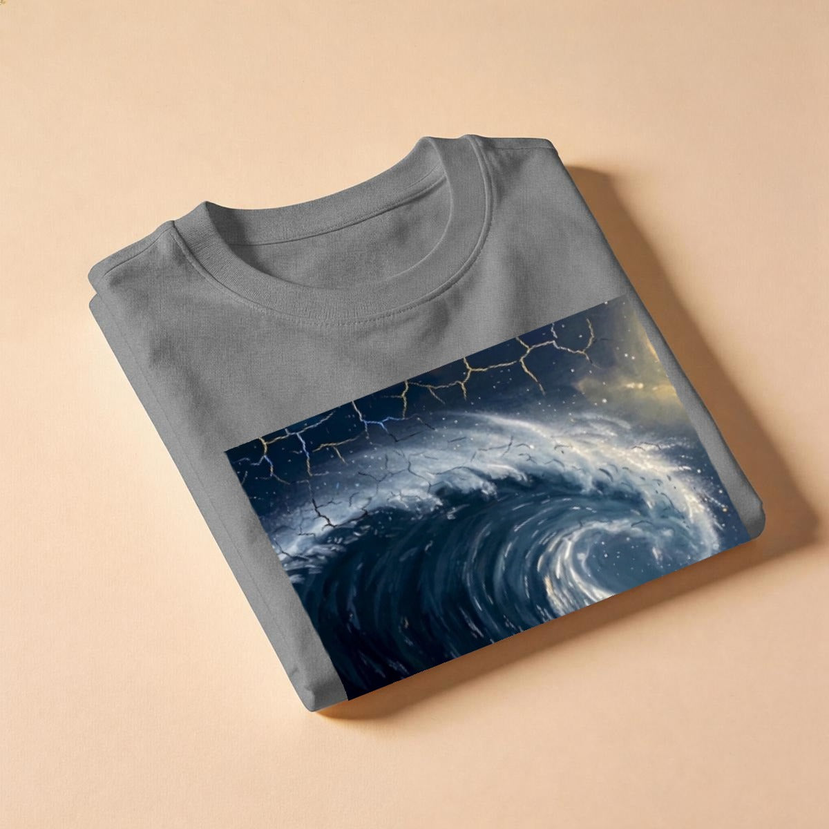 Surfer's Moon (AI-Assisted Remix) — Moon Remix Men's Classic Tee