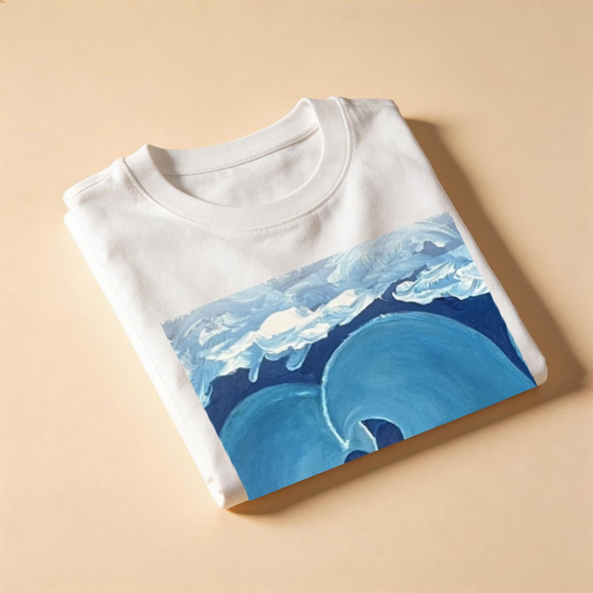 Heart Wave — Feathered Fade Classic Tee