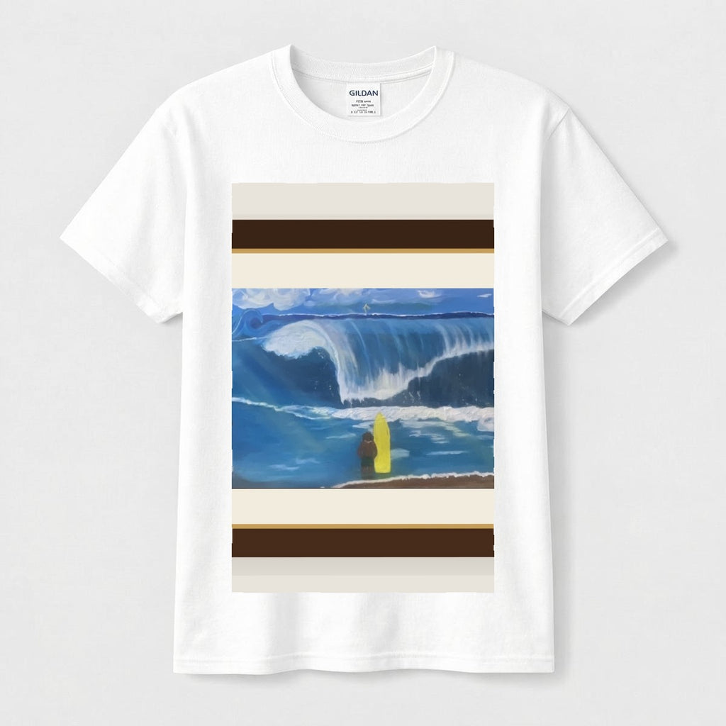 Surfer Wave — Gallery Framed Classic Tee