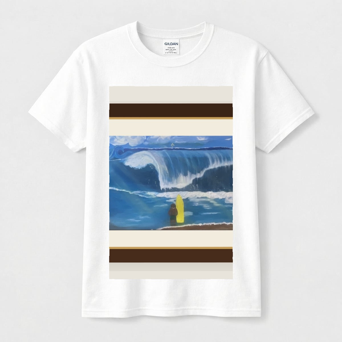 Surfer Wave — Gallery Framed Classic Tee