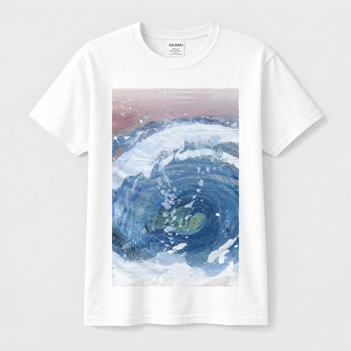 Wave Barrel — Feathered Fade Classic Tee