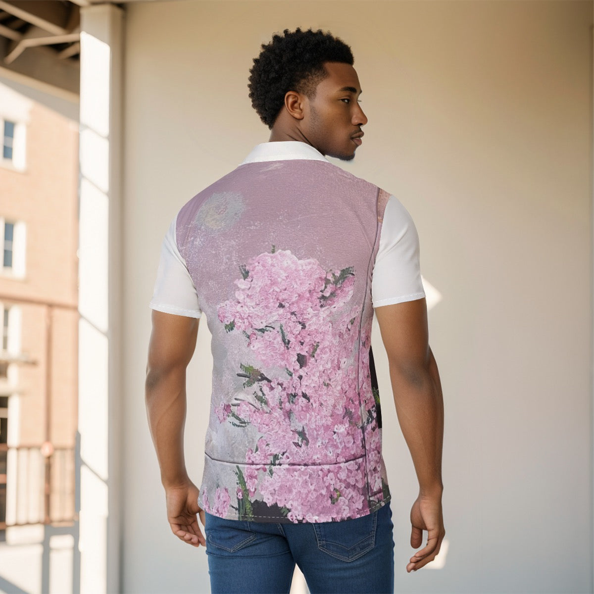 Cherry Blossoms Men's Hawaiian Shirt