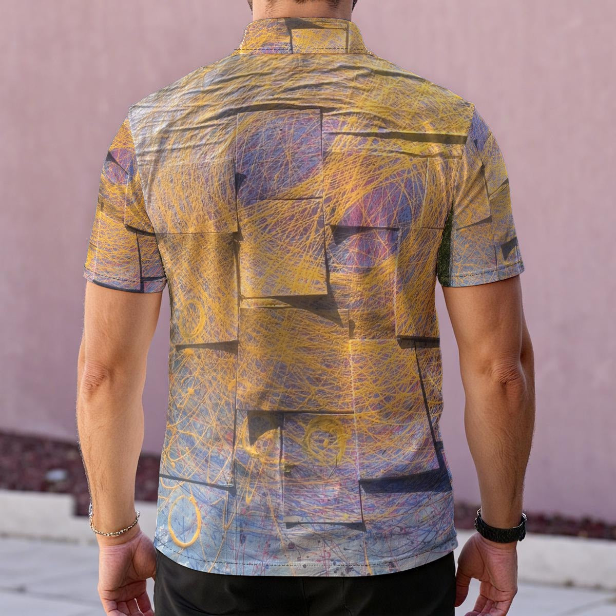 Textures — Men's Polo Shirt