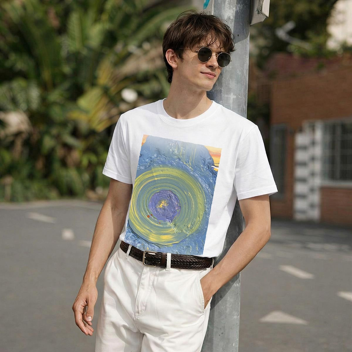 Tidal Eye — Feathered Fade Classic Tee