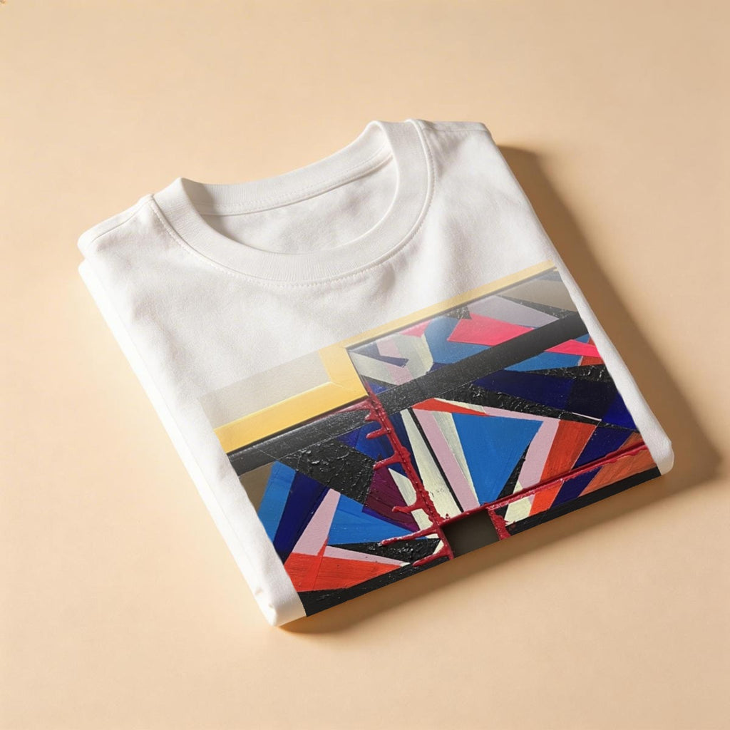 Starburst Geo — Feathered Fade Classic Tee