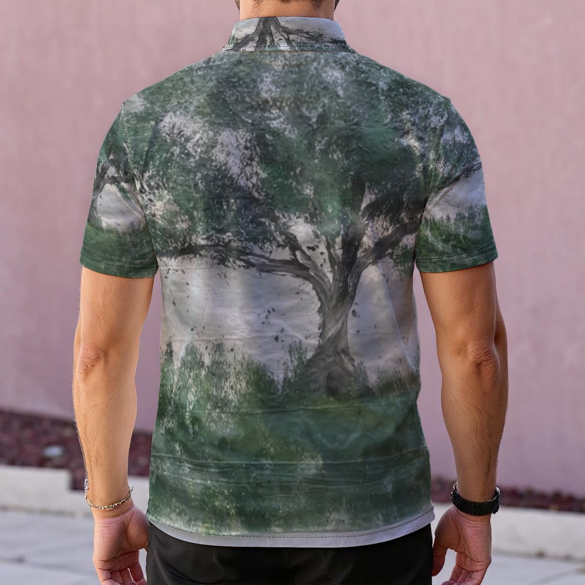 Tree Dropcloth — Men's Polo Shirt