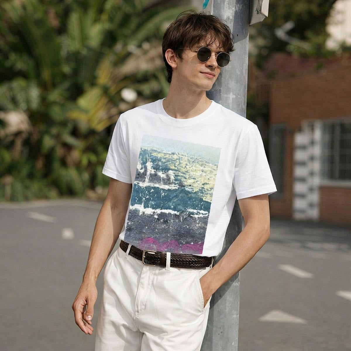 Foam and Stone — Feathered Fade Classic Tee