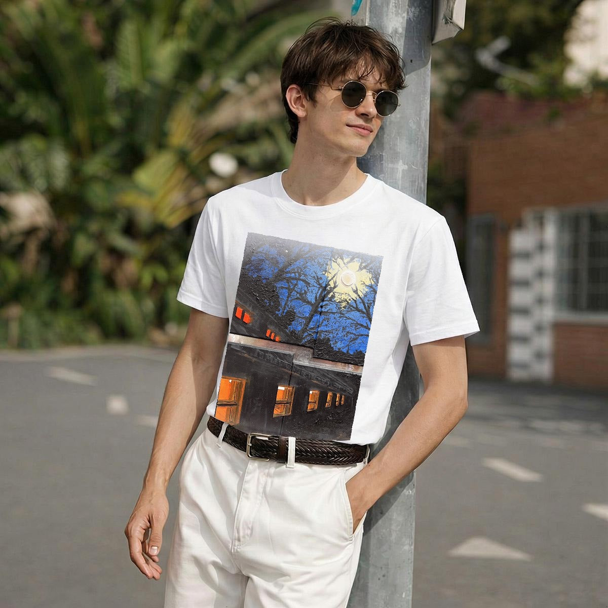 Midnight Station — Feathered Fade Classic Tee
