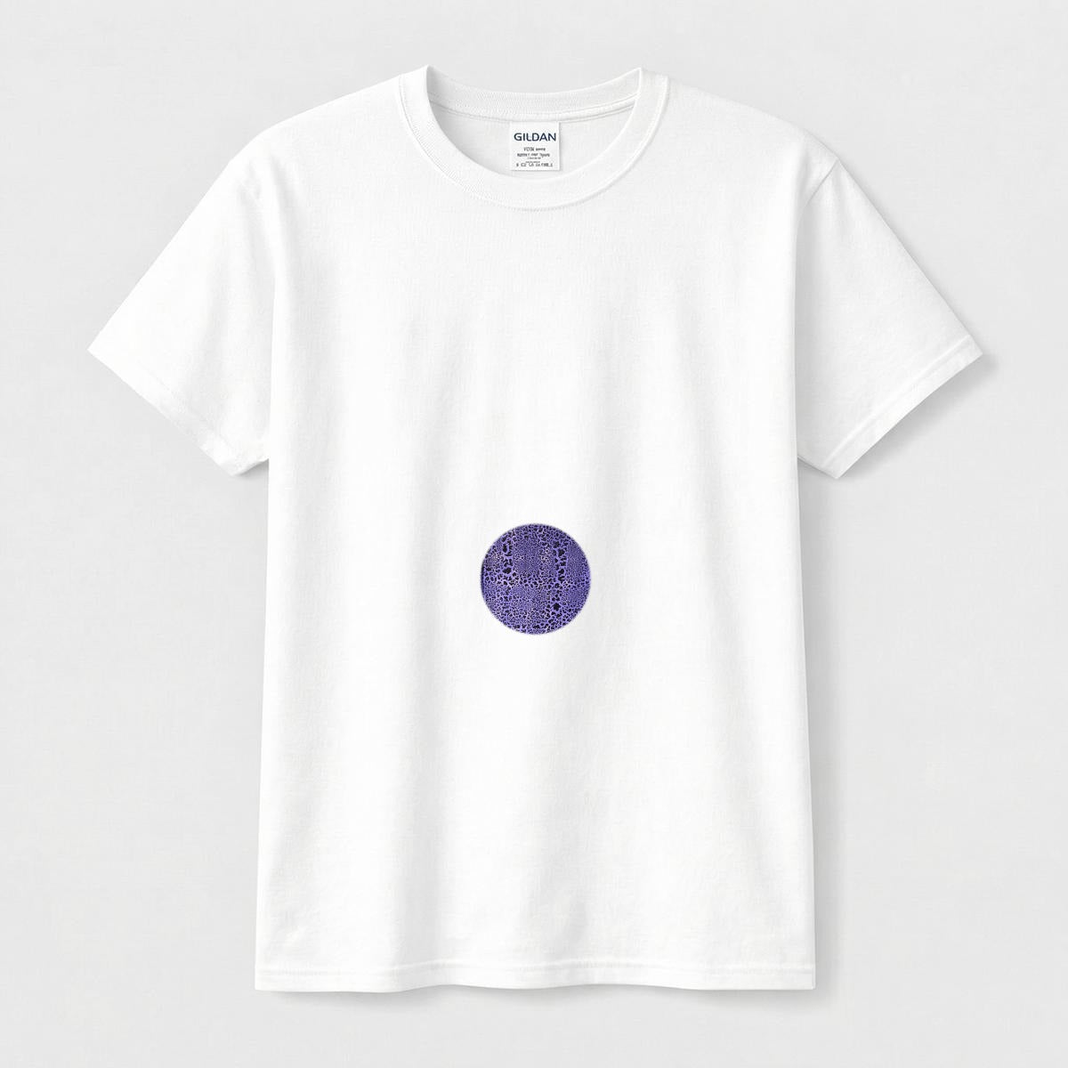 Purple Crackle — Circle Logo Classic Tee