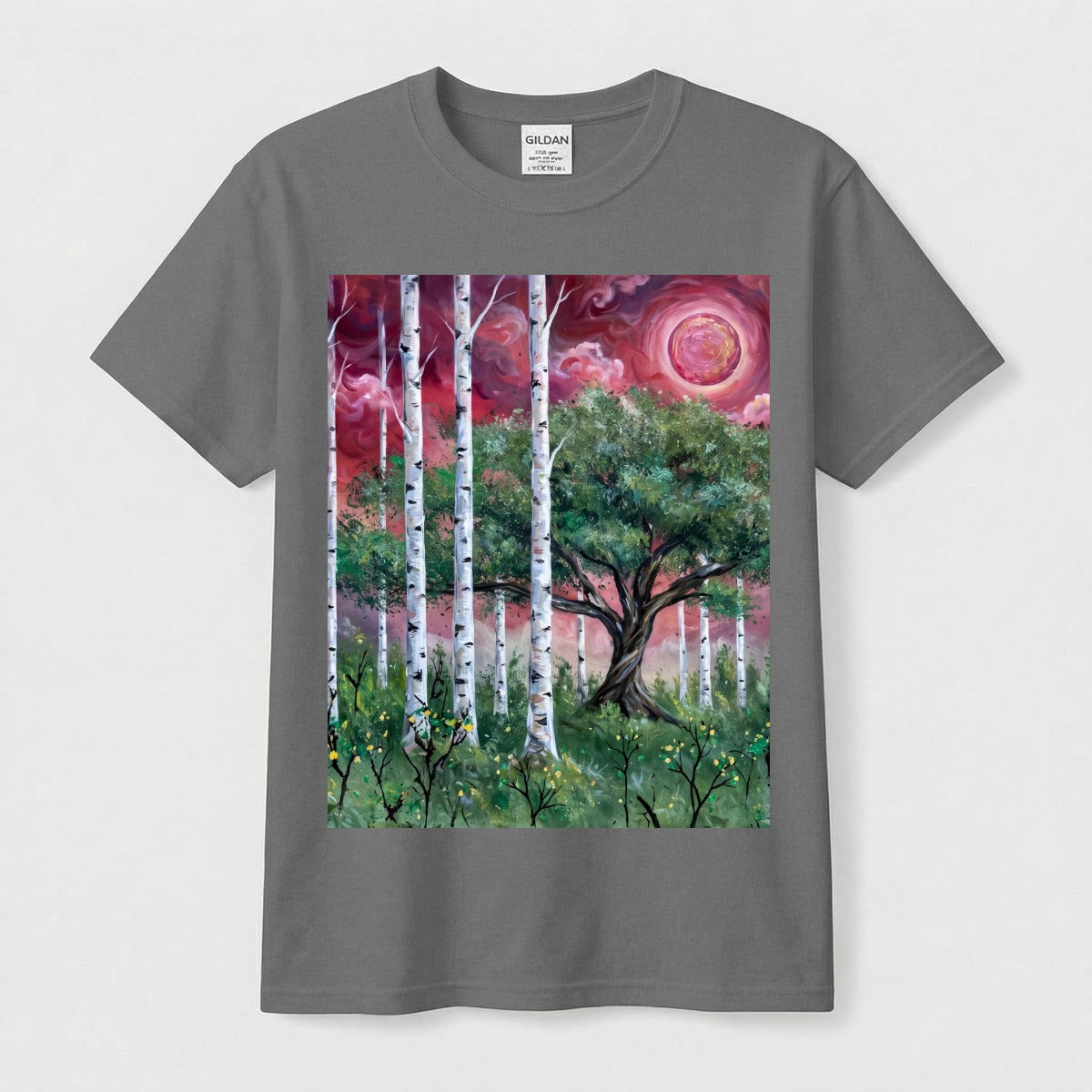Crimson Grove (AI-Assisted Remix) — Forest Remix Men's Classic Tee