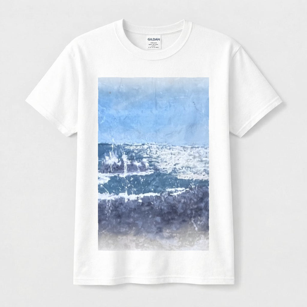 Plain Ocean — Feathered Fade Classic Tee