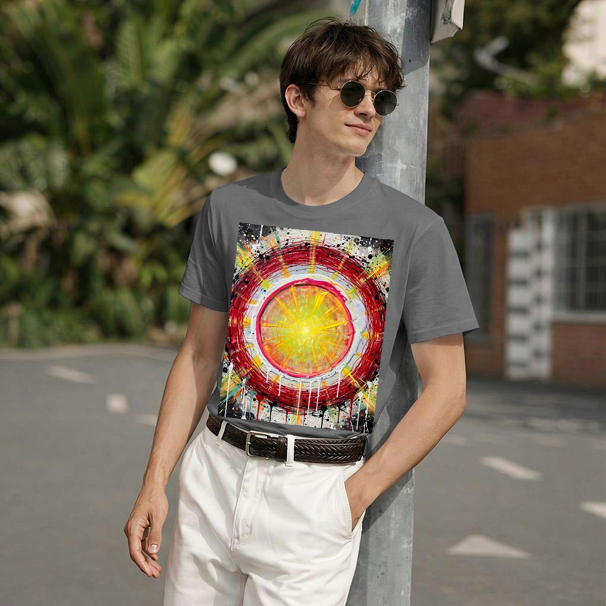 Solar Target (AI-Assisted Remix) — Solar Remix Men's Classic Tee