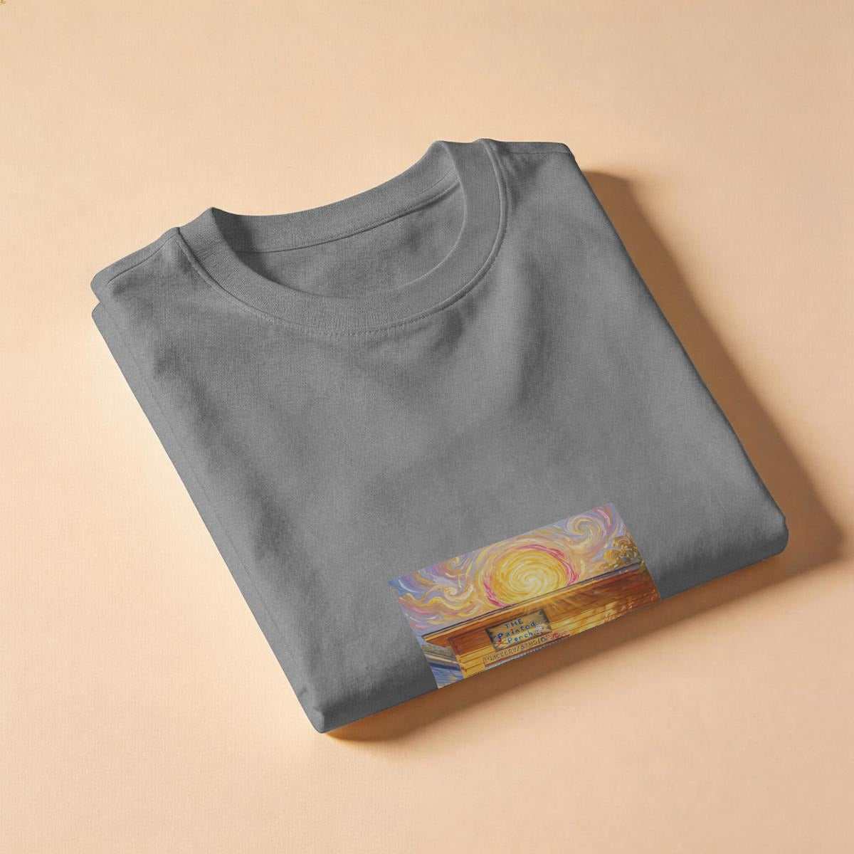 Golden Hour at the Painted Porch (AI-Assisted Remix) — Gallery Remix Men's Classic Tee