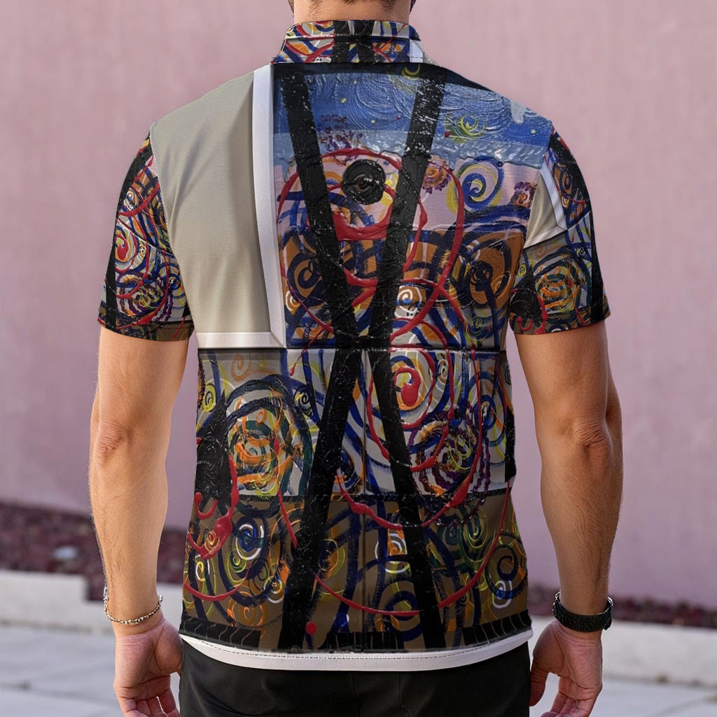 Swirl Cross — Men's Polo Shirt