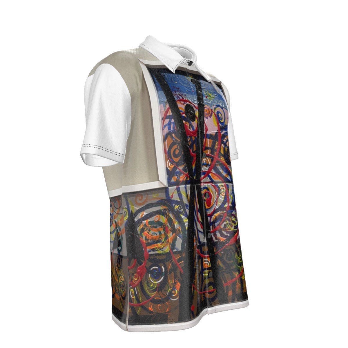 Swirl Cross Men's Hawaiian Shirt