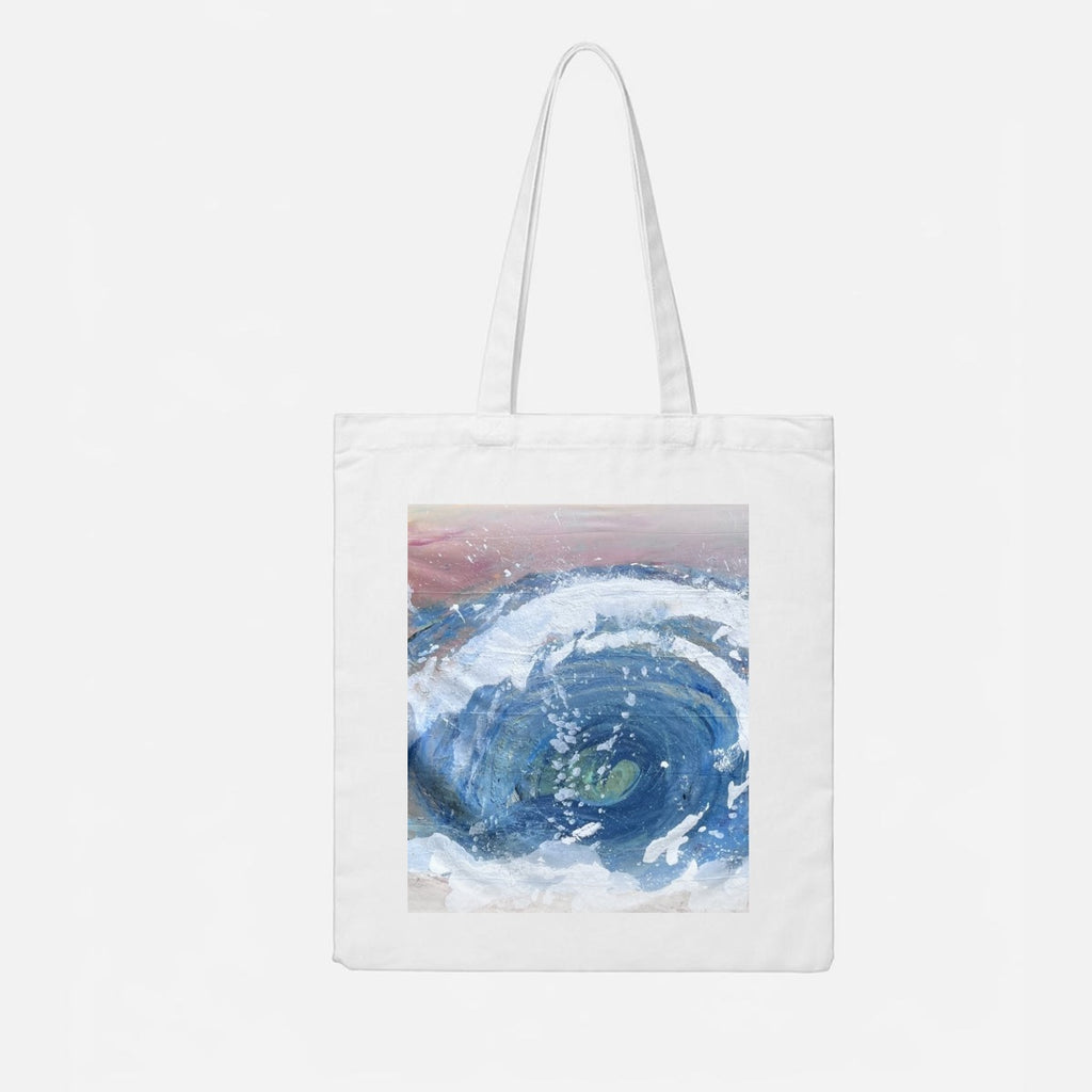 Wave Barrel — Feathered Fade Tote Bag