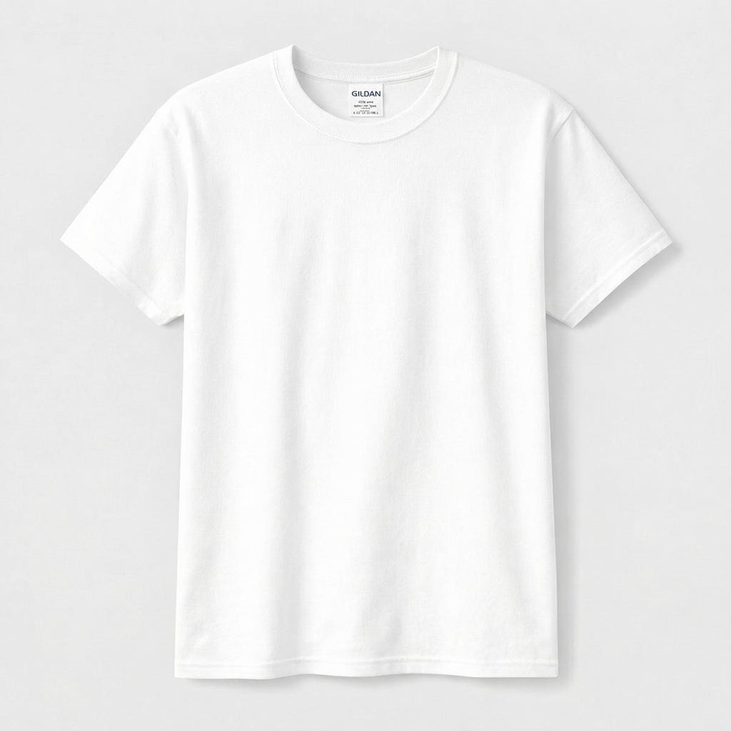 Blue Abstract Collage — Feathered Fade Classic Tee