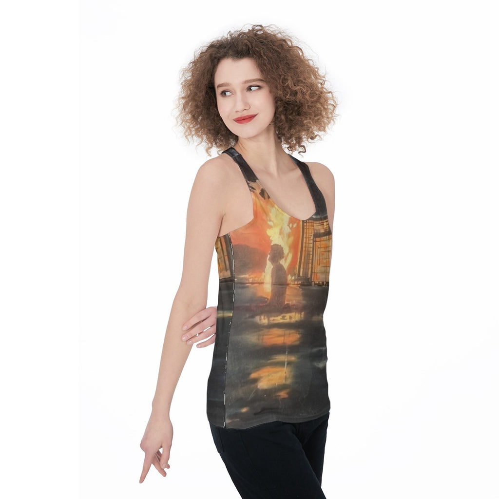 Cityscape Sunset — All-Over Print Tank