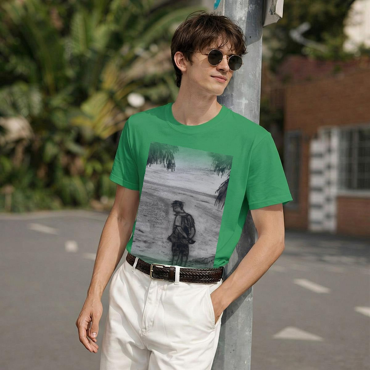 Coop by the Ocean — Feathered Fade Classic Tee