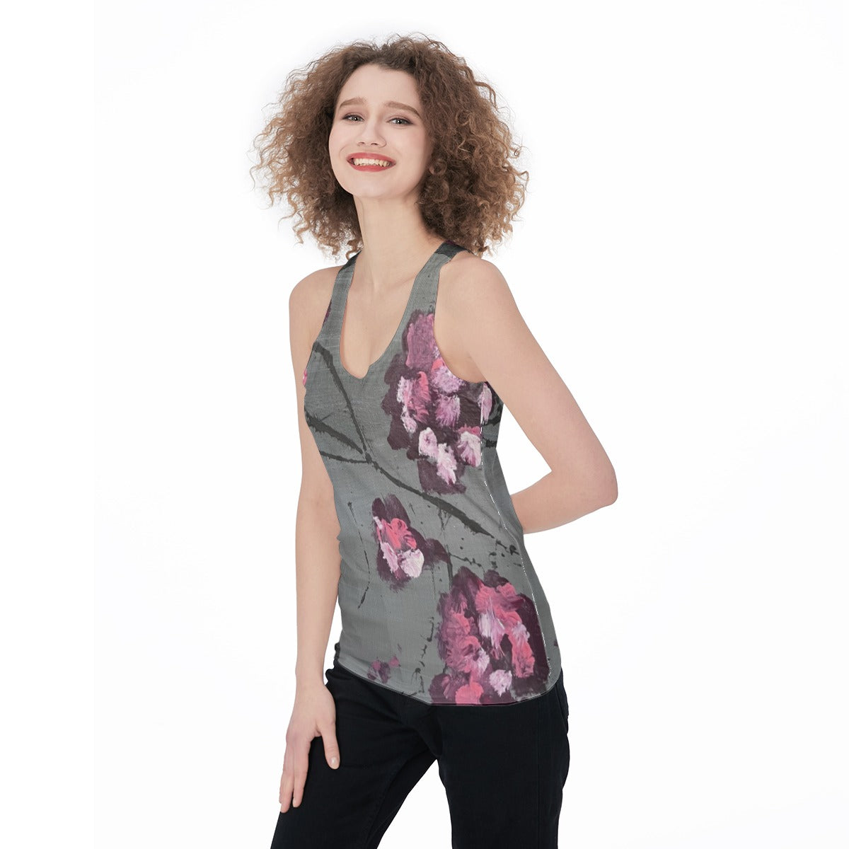 Cherry Blossoms — All-Over Print Tank