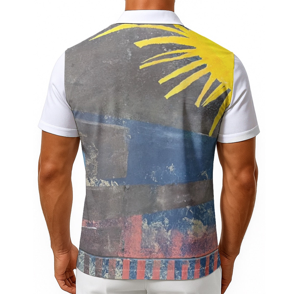 Four Panel Collage Men's Hawaiian Shirt