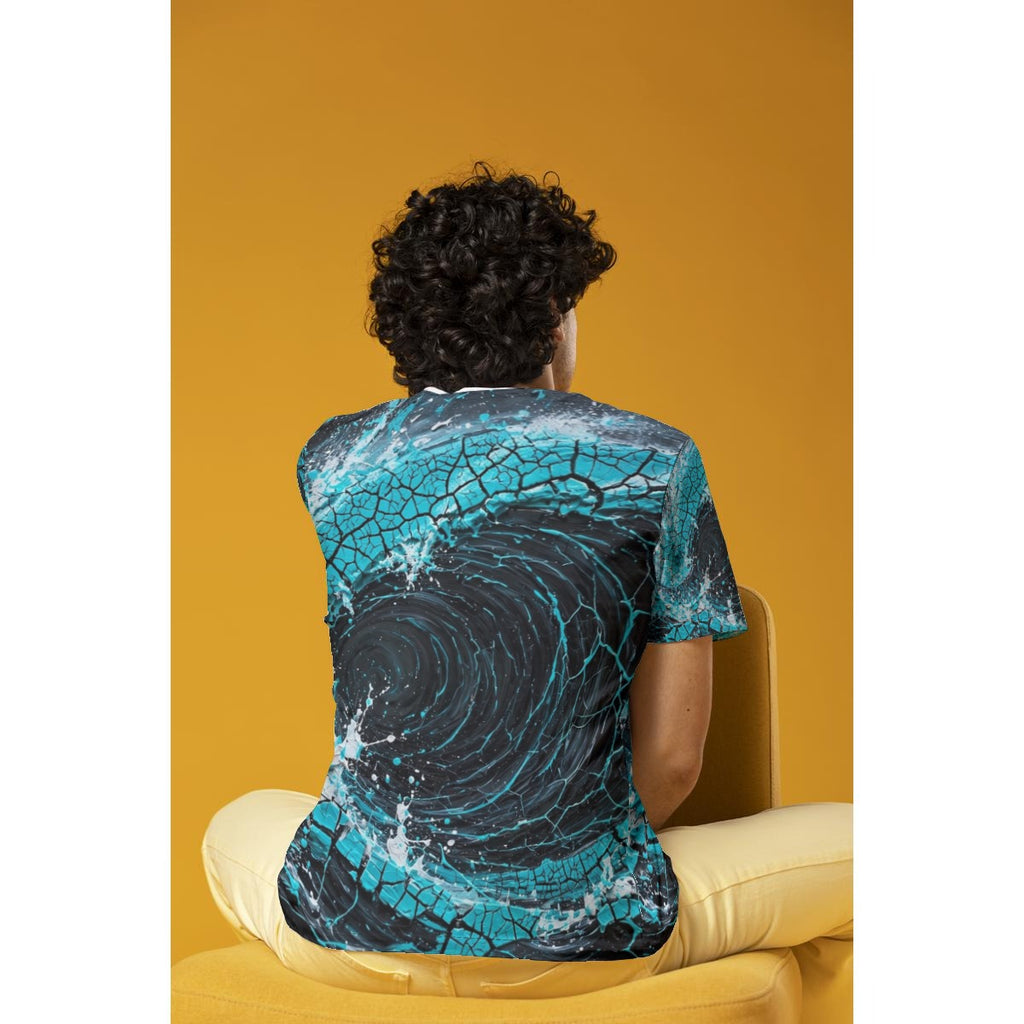 Crackle Breaker (AI-Assisted Remix) — Crackle Remix All-Over Print Tee