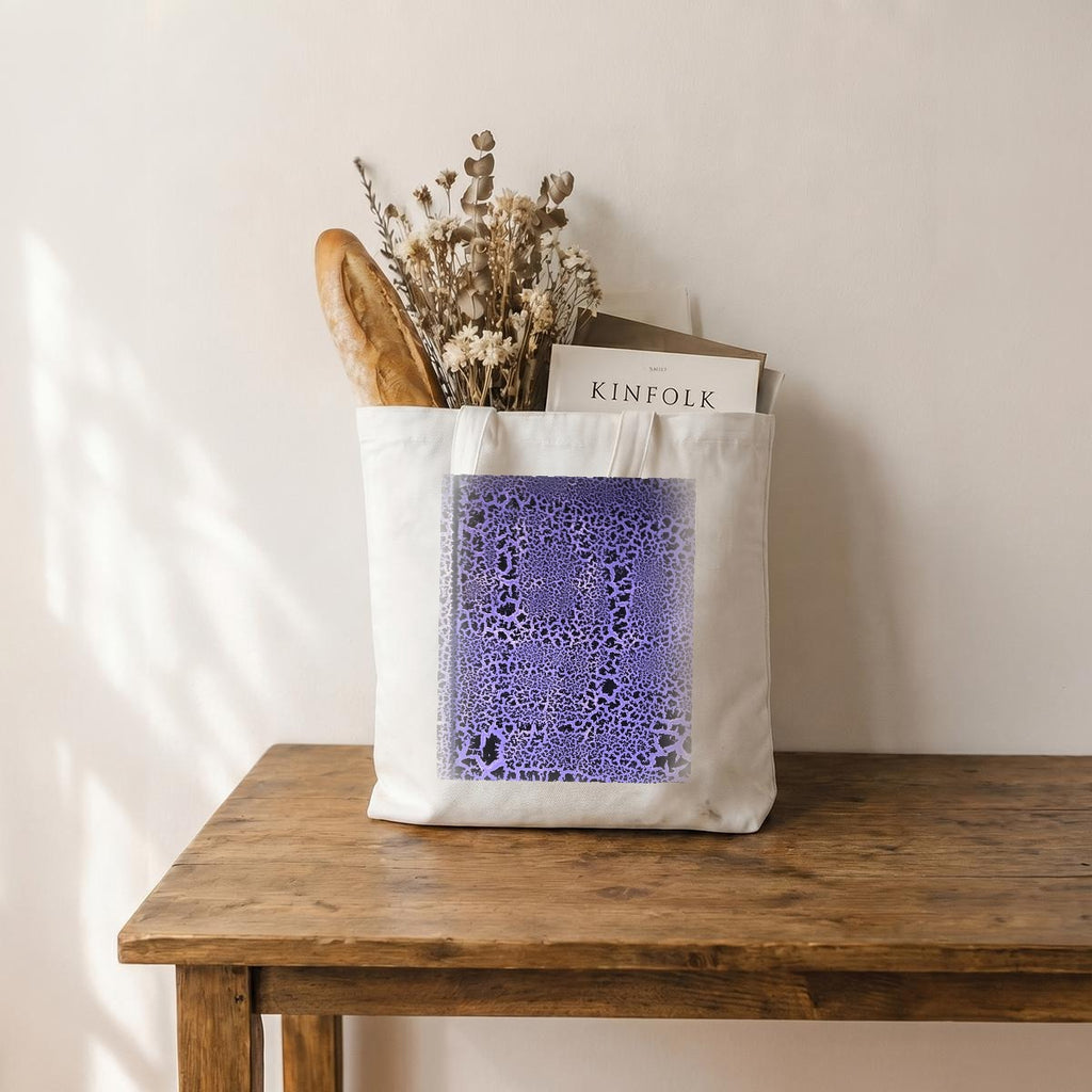 Purple Crackle — Feathered Fade Tote Bag