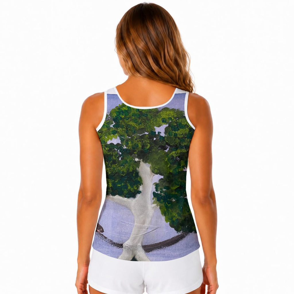Perpetuity — Tree Art Women's Racerback Tank Top