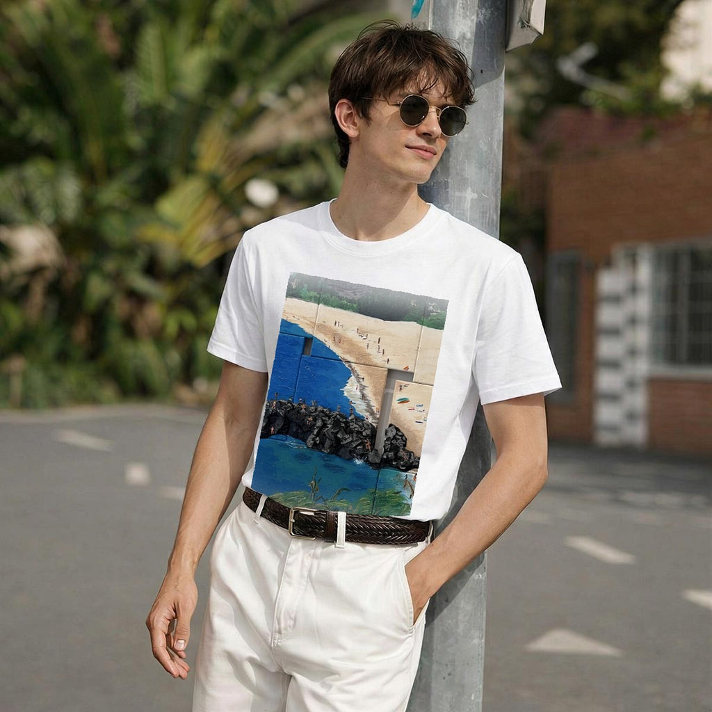Rock Bay Driftwood — Feathered Fade Classic Tee