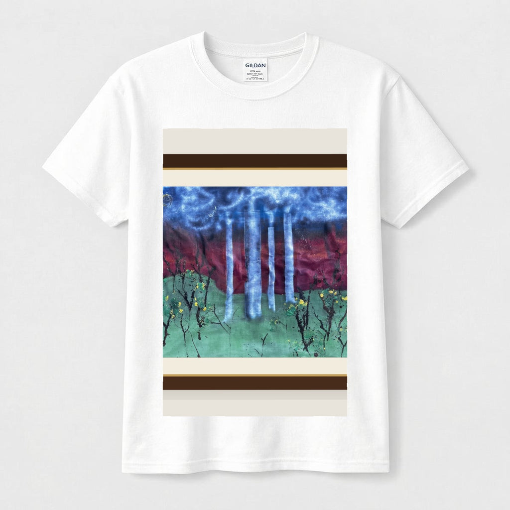 Night Birches — Gallery Framed Classic Tee