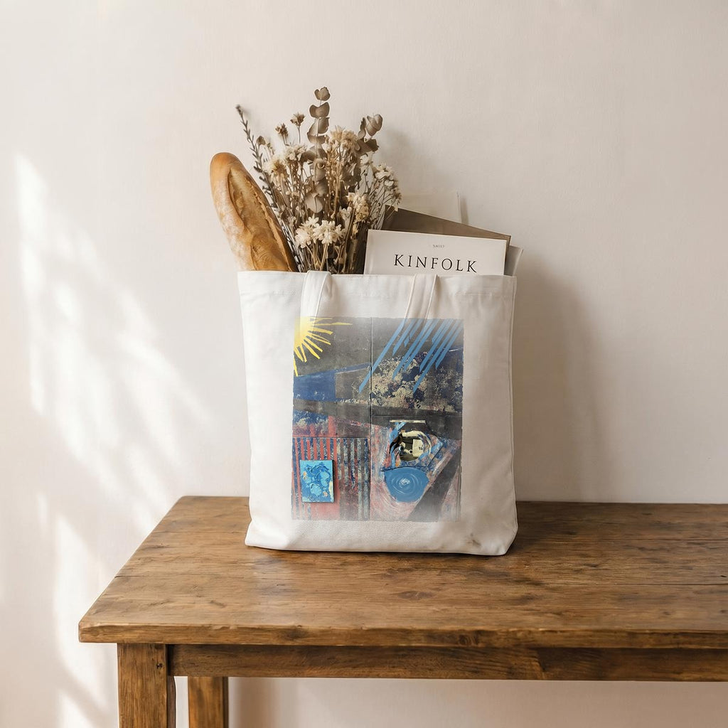 Four Panel Collage — Feathered Fade Tote Bag