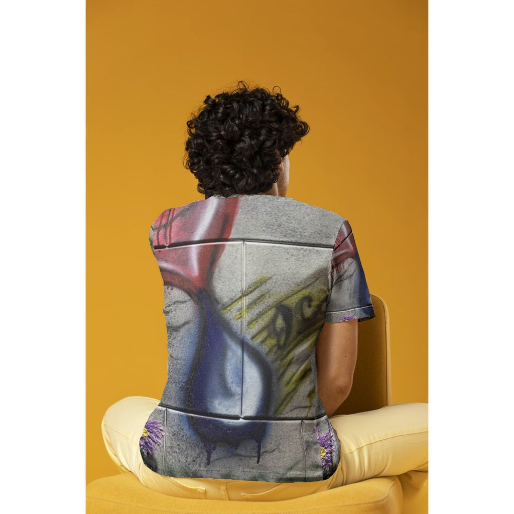 Heart Tear Mural — All-Over Print Tee