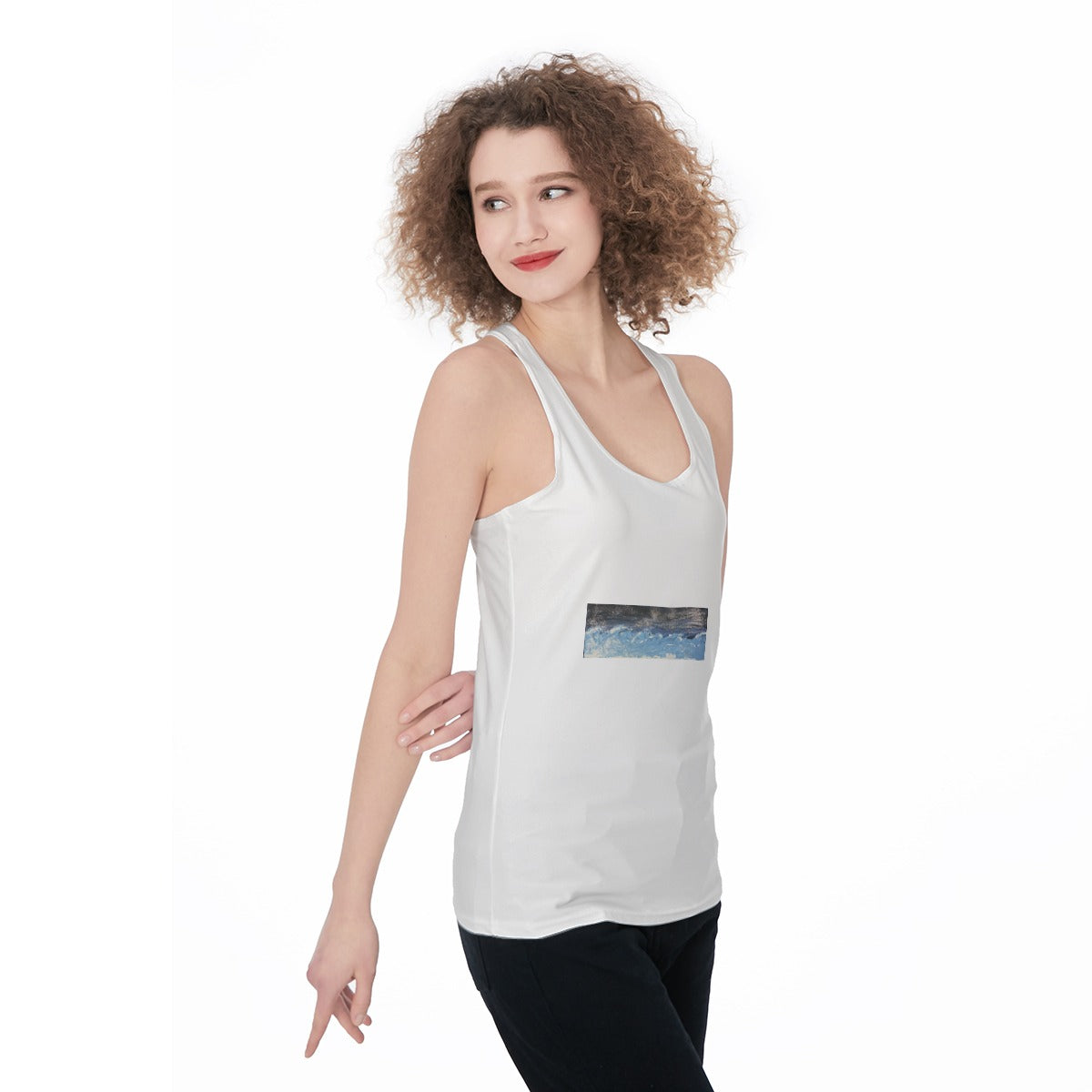 Ocean Waves — Wave Art Women's Racerback Tank
