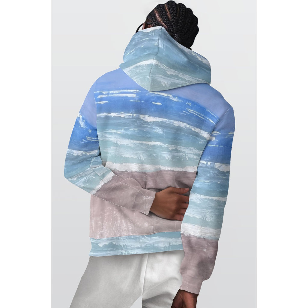 Pink Beach — All-Over Print Hoodie