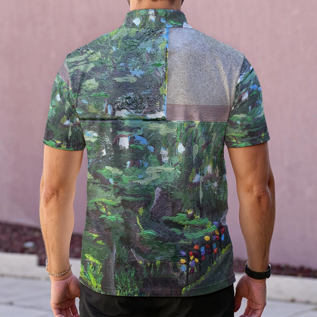 Forest Dots — Men's Polo Shirt