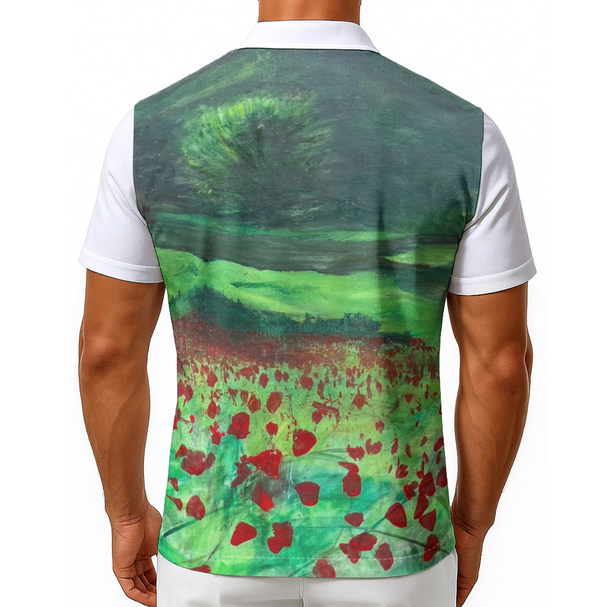 Poppy Field Men's Hawaiian Shirt