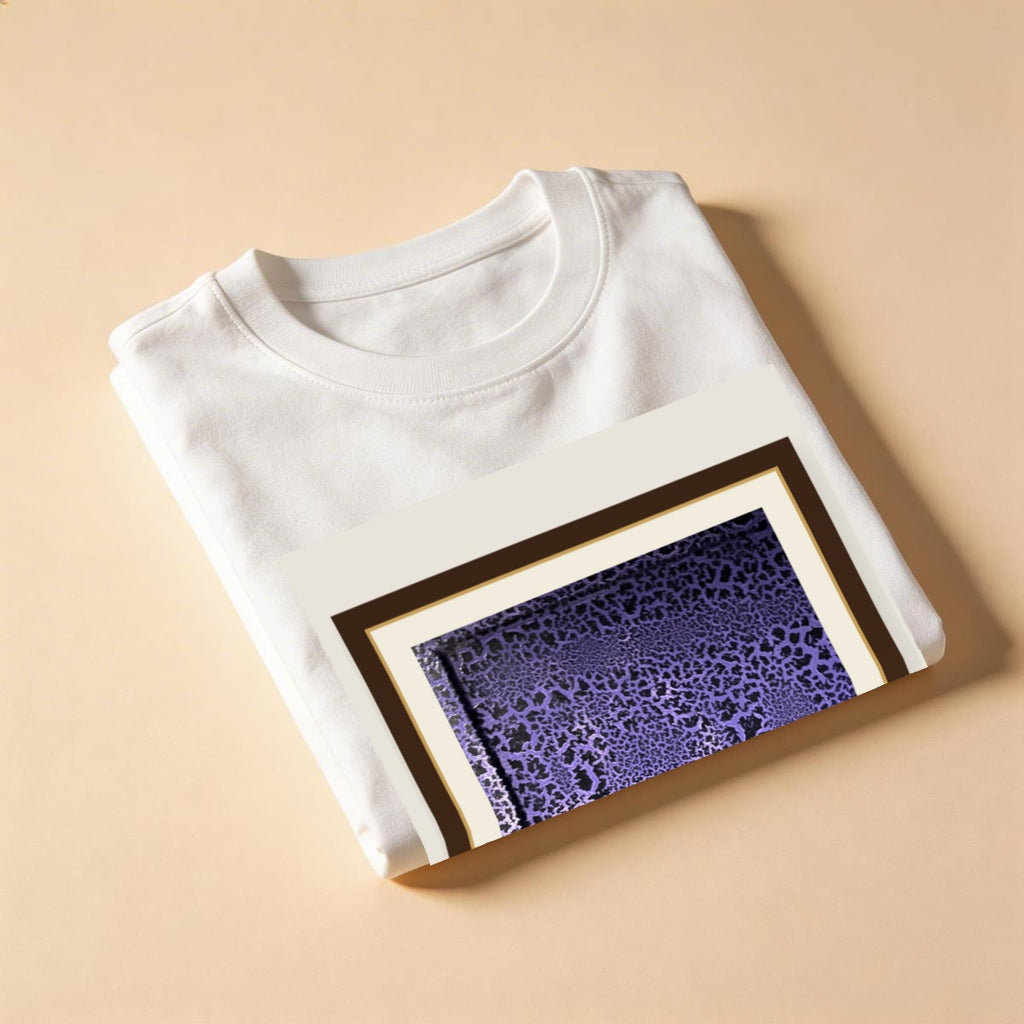 Purple Crackle — Gallery Framed Classic Tee