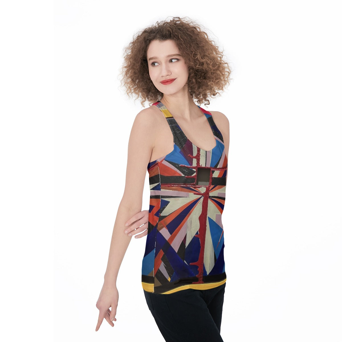 Starburst Geo — All-Over Print Tank