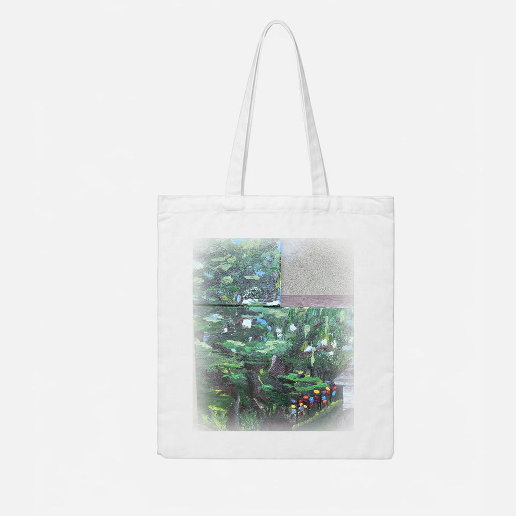 Forest Dots — Feathered Fade Tote Bag